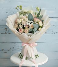 Букет цветов из:  Розы и Лизиантусы #REPLACE_PRED# Зеленогорске Ленинградской области