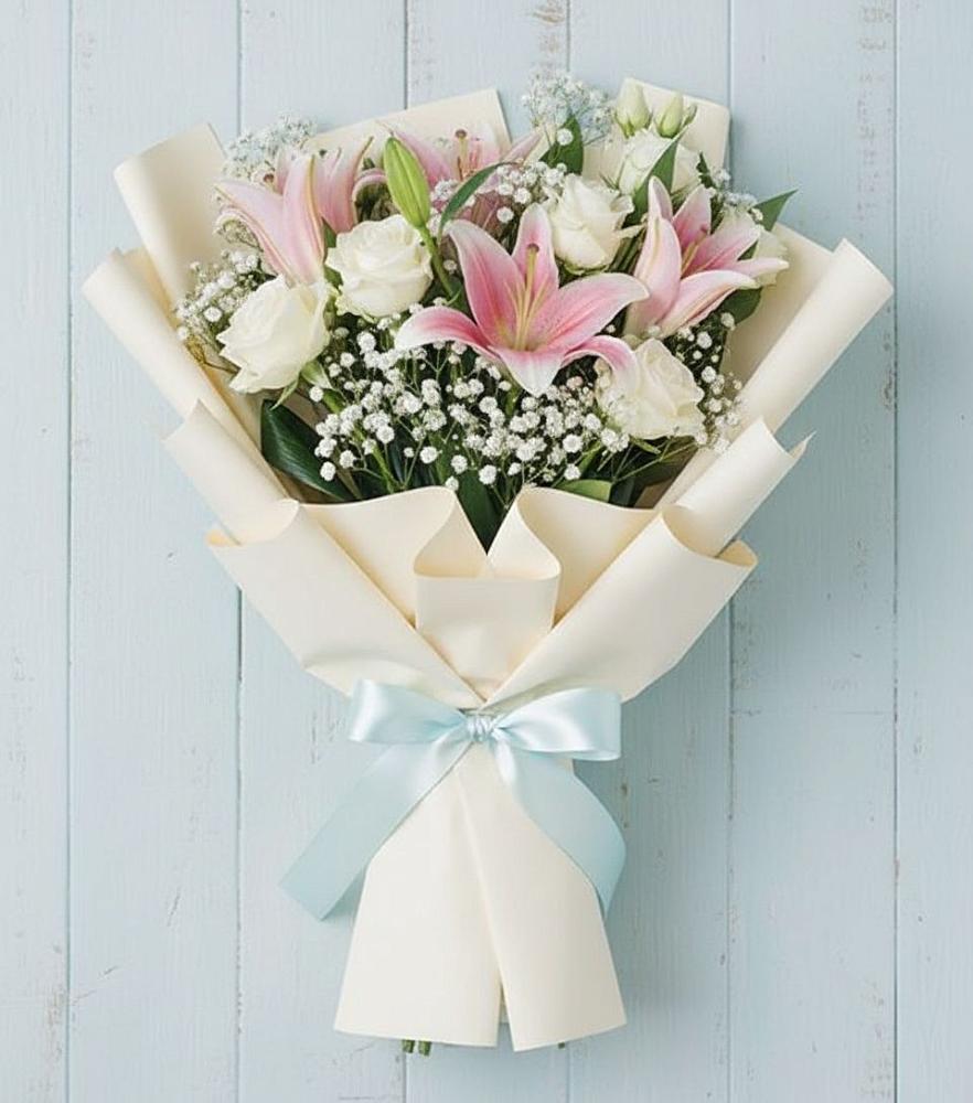 Букет цветов из: Лилии в Зеленогорске Ленинградской области