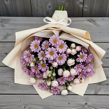 Букет цветов из:  Розы и Хризантемы в Зеленогорске Ленинградской области