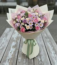 Букет цветов из:  Розы и Хризантемы в Зеленогорске Ленинградской области