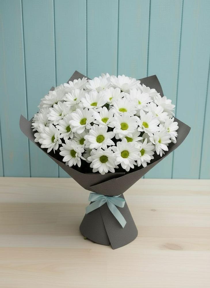 Букет цветов из: Хризантемы в Зеленогорске Ленинградской области