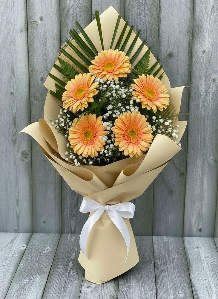 Букет цветов из: Герберы в Зеленогорске Ленинградской области