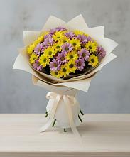 Букет цветов из:  Хризантемы в Зеленогорске Ленинградской области