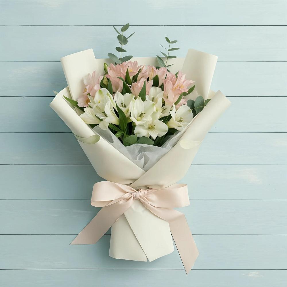 Букет цветов из: Альстромерии в Зеленогорске Ленинградской области