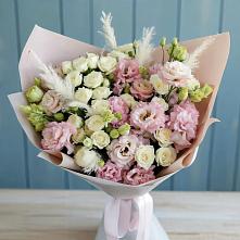 Букет цветов из:  Альстромерии и Розы в Зеленогорске Ленинградской области
